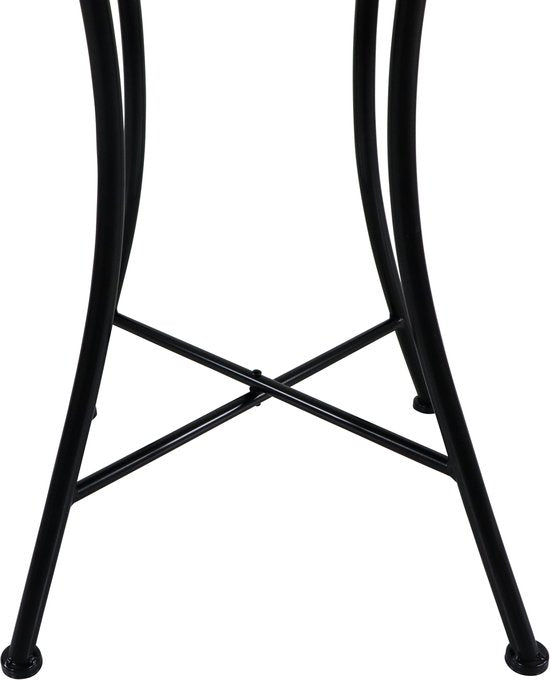 Table de bistrot AXI Camilla - Brise jaune – Table de jardin en métal – Carrée – 60 x 60 x 75 cm - Effet mosaïque – Incrustée de carreaux en céramique – Pour le jardin, la terrasse et le balcon