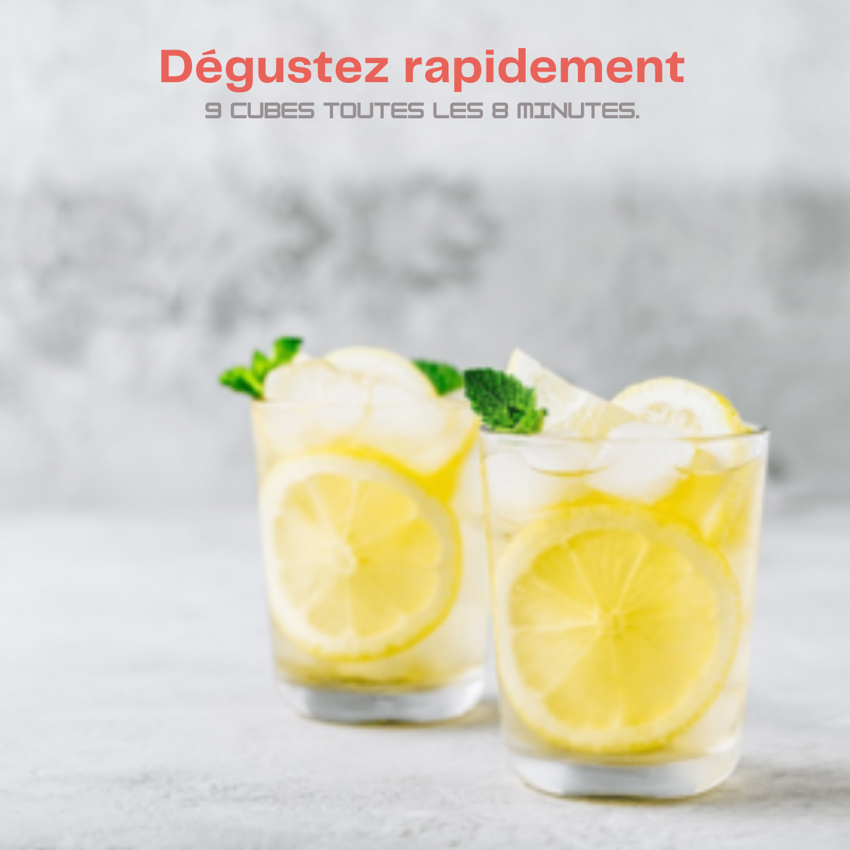 Machine à glaçons - KitchenBrothers - 1.2L - réglable sur deux tailles- acier inoxydable
