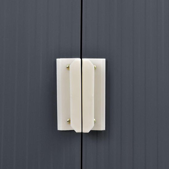 Abri de jardin XXL Juskys- 277 × 319 × 192 cm - Abri à outils - Anthracite
