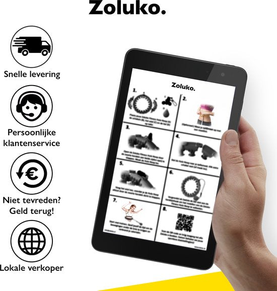 Zoluko Hula Hoop XXL - 130 cm de circonférence - livre électronique inclus - Hula Hoop - Hoop - Hula Hoop Fitness - Hula Hoop Fitness - Fitness Hoop - Hula Hoop lesté - Hula Hoop lesté - Hula Hoop avec poids - Hula Hoop Adultes - Hula Hoop Fitness - Body