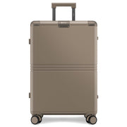 ONYX Hybrid Pro Check-in Suitcase Medium 70 Litres - Polycarbonate recyclé et design sans fermeture éclair - Valise de voyage avec serrure TSA et roues pivotantes - Trolley léger avec compartiment pour ordinateur portable - Desert Clay