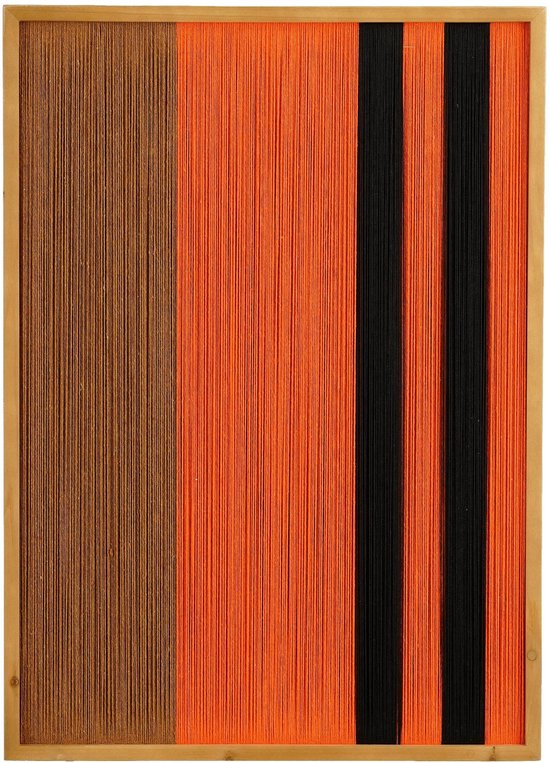 Mica Decorations Kuba Décoration murale - L50 x L3 x H70 cm - FSC 100% - Coton - Orange