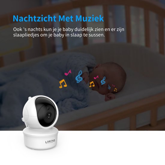 LAKOO babyphone sans moniteur et sans application - caméra d'extension sur Pro5 set