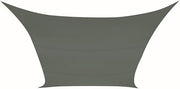 Voile d'ombrage - Perel - 5 x 5 m, 160 g/m² - polyester - carré - vert-gris