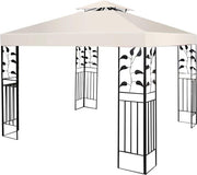 Coast Replacement Roof - Résistant aux intempéries - 3x3 M - Trous de drainage et attaches Velcro inclus - Beige