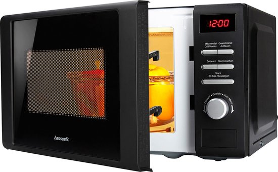 Four à micro-ondes Hanseatic 819021, grill, 20 l, noir