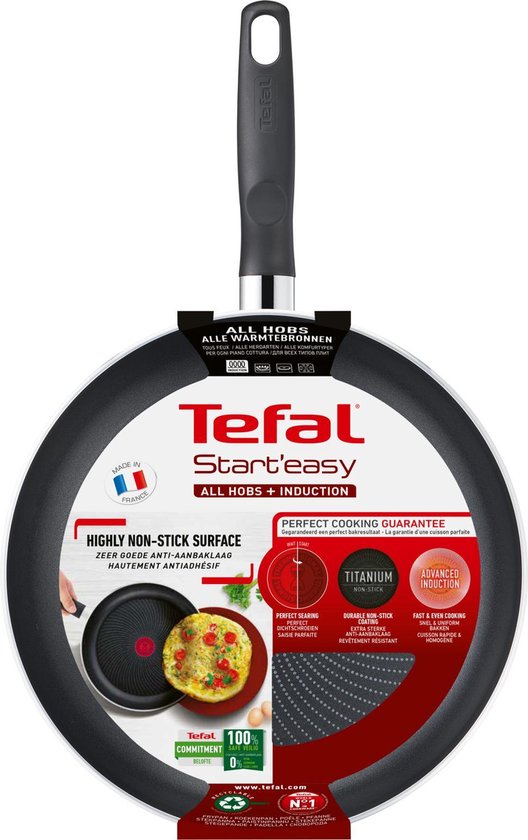 Poêle Tefal Start'easy 24 cm - Sans PFOA - Convient à toutes les sources de chaleur