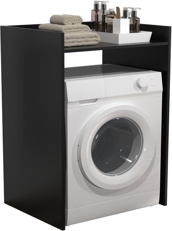 Armoire pour lave-linge - armoire de conversion pour lave-linge - meuble pour lave-linge - noir