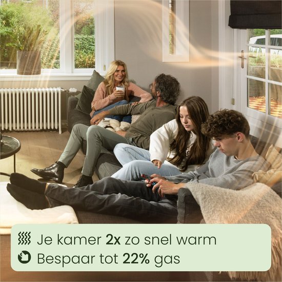 SpeedComfort Accélérateur de chaleur pour radiateur – lot de 2 - Réchauffement 2x plus rapide - Blanc