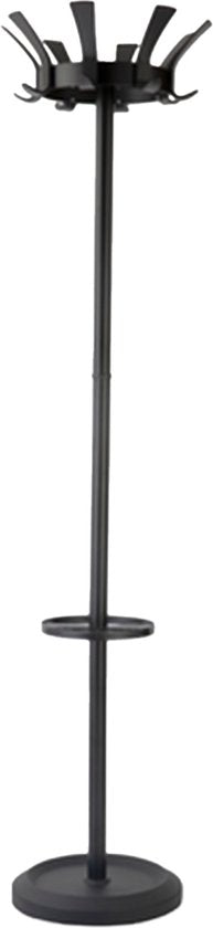 BRASQ Porte-manteau London CS300 - Noir - Acier - Porte-manteau vertical - 181 cm - Moderne