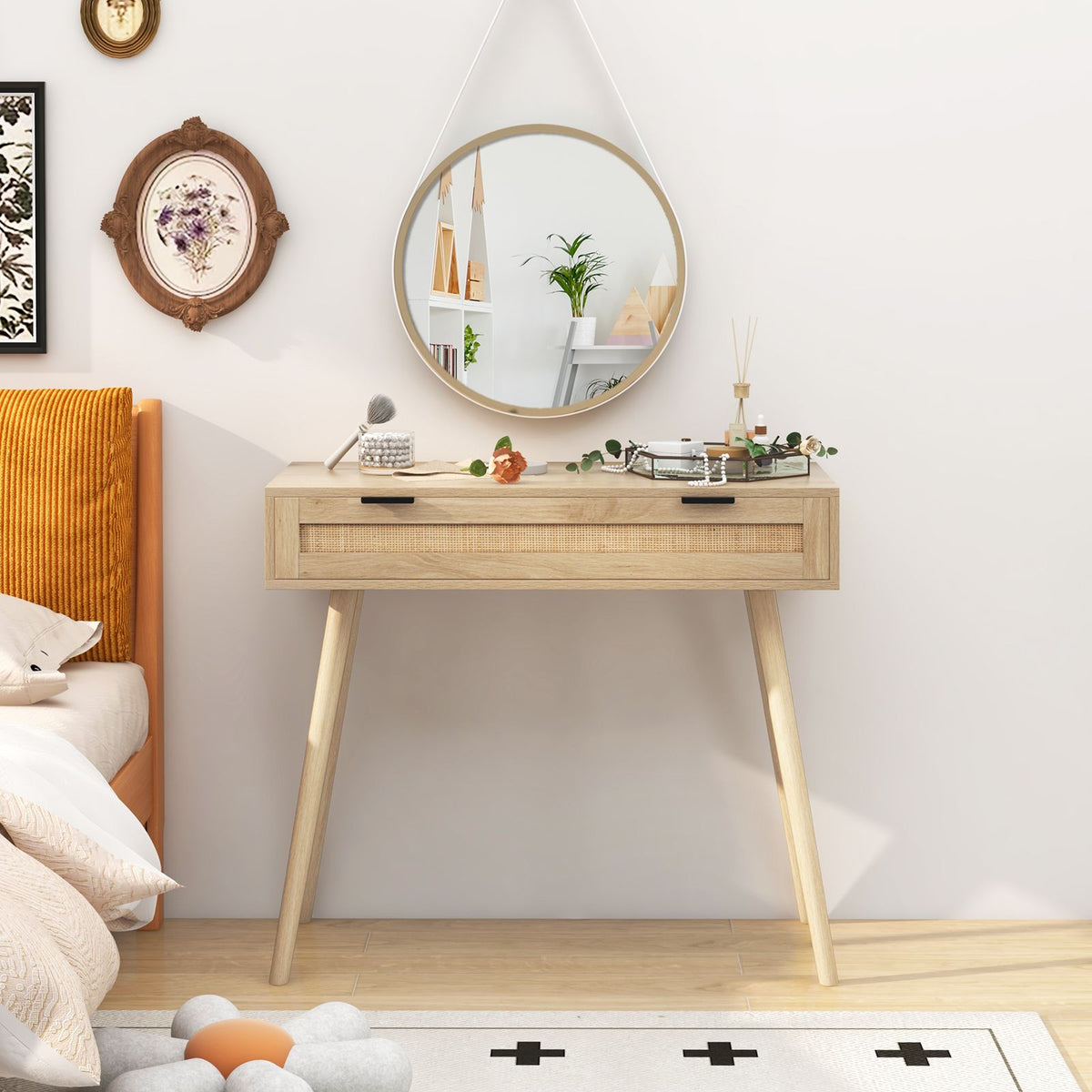 Table console Coast avec tiroir - Max. 60 kg - 88 x 40 x 77 cm - aspect naturel