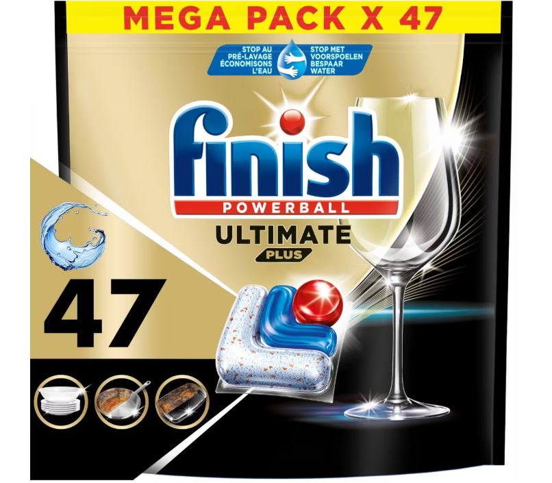 Finish Ultimate Plus Comprimés tout-en-un pour lave-vaisselle - 6 x 47 pièces (282 comprimés)