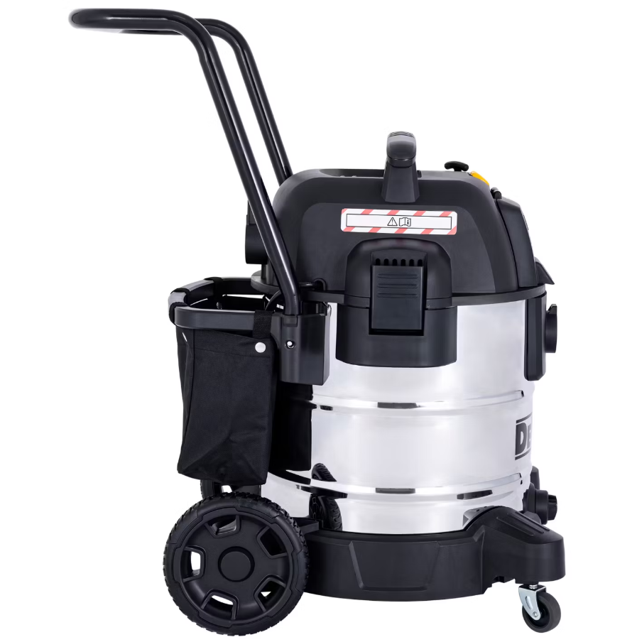 DeWalt aspirateur eau et poussière DXV50SPTA - 50 L avec accessoires - 1.300 W - acier inoxydable - branchement électrique - fonction soufflerie - 220-240 V