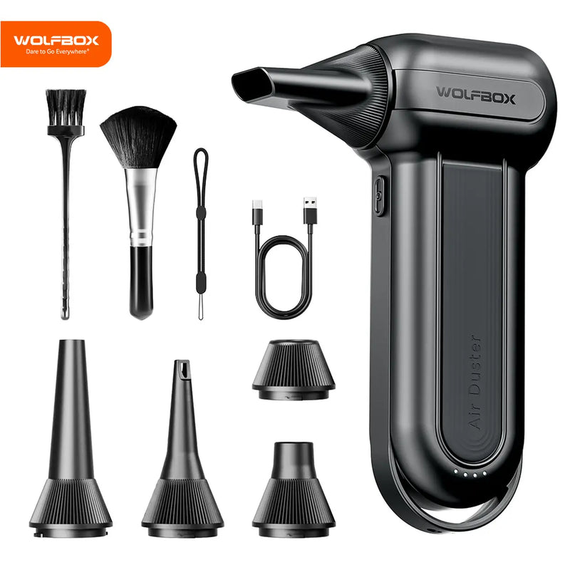 Souffleur d'air électrique sans fil WOLFBOX DF100 - 150 000 tr/min - Noir