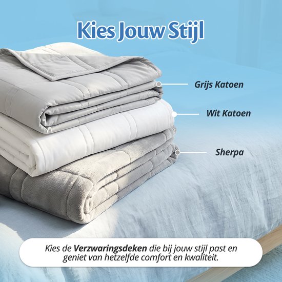Couverture lestée Ella 5 kg - Velours et polaire Sherpa - Couverture lestée certifiée OEKO-TEX - Couverture lestée 135 x 200 cm - Couverture lestée - Gris