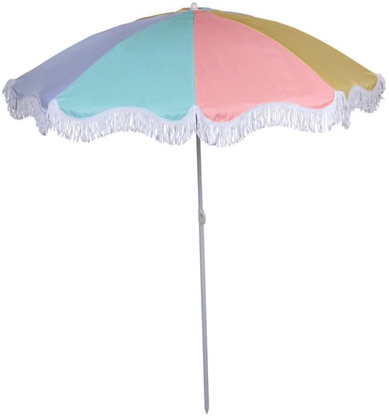 Parasol de plage Arti Casa Ø160 cm - Parasol réglable 115-190 cm - Parasol de jardin léger avec toile colorée - Idéal pour ombrager à la plage, au camping ou au jardin