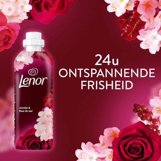 Adoucissant Lenor Jasmin & Rose de Mai, 55 lavages, 1 155 ml