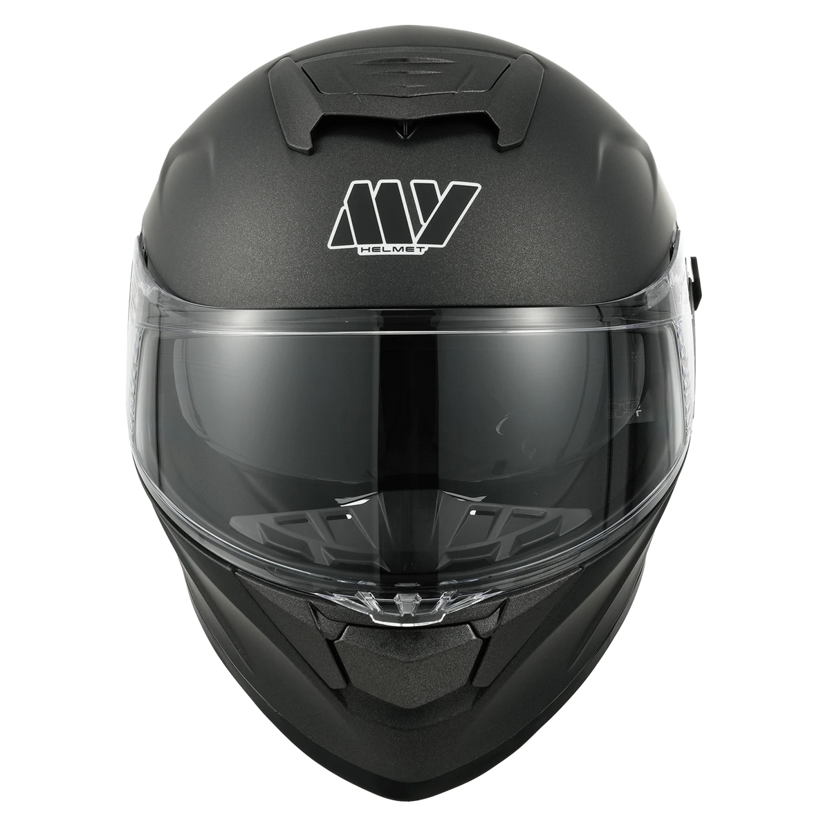 Casque de moto modulable MY 936 - Titane mat - Taille L (59-60 cm) - Homologué ECE, visière pare-soleil