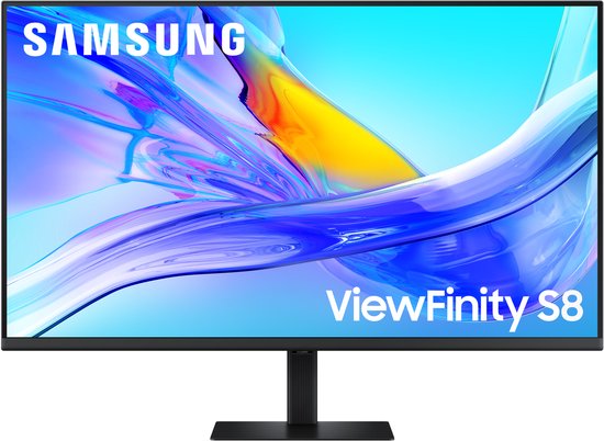 Samsung ViewFinity S8 S80UD - Écran LED - Avec commutateur KVM - 37 pouces - 4K UHD - USB-C 90 W - Panneau VA - 350 cd/m² - 5 ms - 60 Hz - HDR10 - Noir