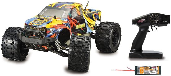 Jamara Crossmo Monster Truck 4x4 à l'échelle 1:10, batterie LiPo, 2,4 GHz