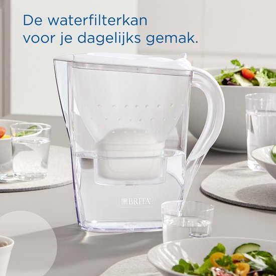 BRITA - Carafe filtrante - Marella Cool - 2,4 L - Blanche - avec 6 cartouches filtrantes MAXTRA PRO ALL-IN-1 - Lot économique