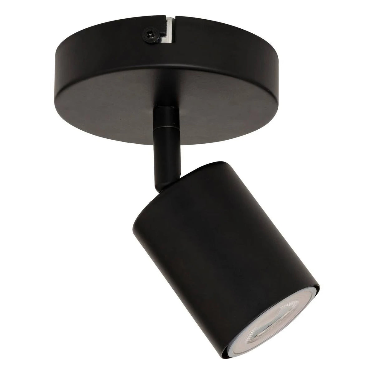 Applique murale Atmosphera Vico - Noir - Métal - Tête de spot orientable - Ø 10 cm