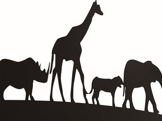 Porte-manteau nursery jungle safari animaux - porte-manteau mural 6 crochets nursery