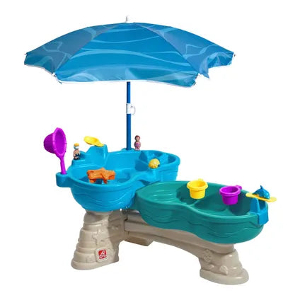 Table à eau Step2 Spill & Splash Seaway - 109,9 × 63,5 × 57,2 cm - Avec parasol
