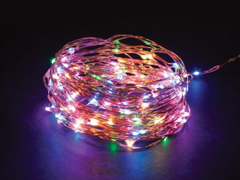 Light Creations Microlight Led - 12 M - 120 lampes multicolores - Fil de cuivre - 4.5 V