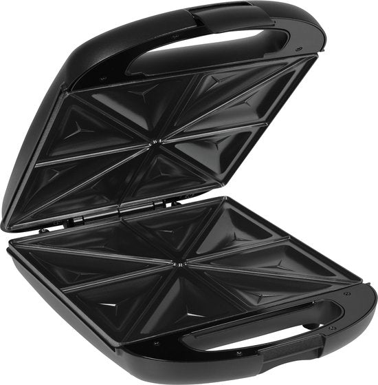 Appareil à croque-monsieur Tristar - SA-3069 - 1 500 W - Pour 4 croque-monsieur - Sans PFAS - Revêtement antiadhésif
