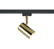 Éclairage sur rail à LED - Track Spot - DUOLINE - 2 phases - Douille GU10 - Rond - Or mat - Aluminium