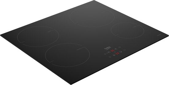 Plaque de cuisson Beko HII 64400 MT, noire, encastrable, 60 cm, à induction, 4 zones de cuisson