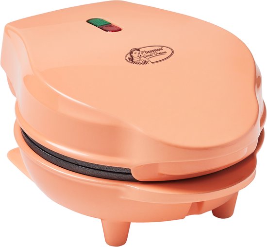 Gaufrier Bestron - AMW500PE - 550 W - Mini-gaufres - Revêtement antiadhésif - Orange - Garantie 5 ans