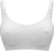 Soutien-gorge Medela Keep Cool - Soutien-gorge d'allaitement sans coutures - Soutien-gorge de grossesse avec 2 zones respirantes - Tissu Soft Touch - Blanc - Taille L