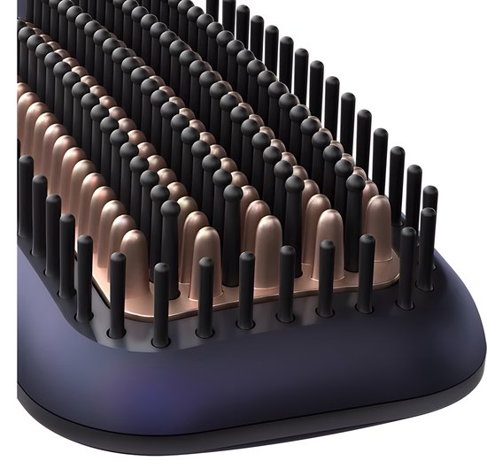 Brosse lissante Philips StyleCare Essential BHH885/00 - Revêtement en céramique - Ionisation - ThermoProtect - Bleu foncé