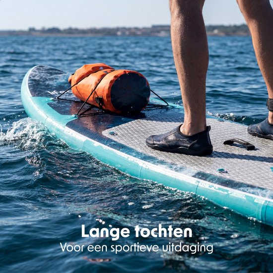 Planche de SUP LifeGoods Touring - avec siège - capacité de charge de 165 kg - 365 x 76 cm - gonflable - kit SUP complet - bleu foncé