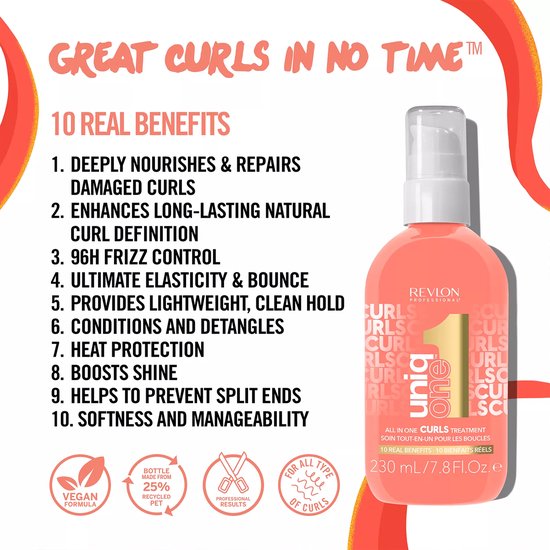Revlon - Uniq One All In One Treatment Curls - 230 ml