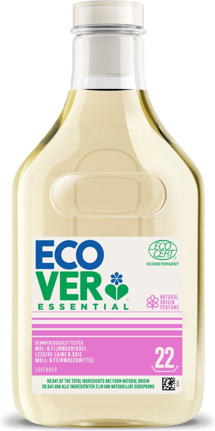 Ecover Lessive Essential pour laine et linge délicat, 22 lavages, 1 000 ml