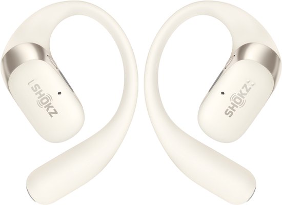 Casque de sport Shokz OpenFit 2 à écouteurs ouverts – Écouteurs sans fil – Beige