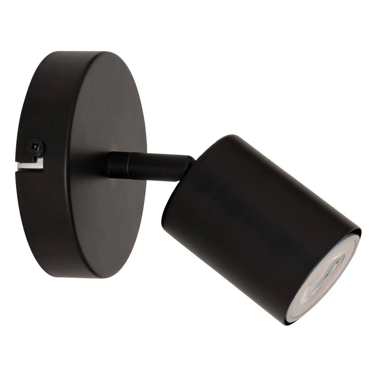 Applique murale Atmosphera Vico - Noir - Métal - Tête de spot orientable - Ø 10 cm