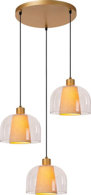 Lucide GUNHILD - Suspension - 3xE27 - Transparent