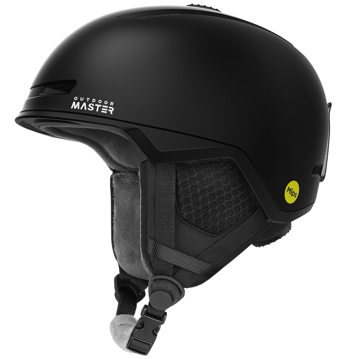 Casque de ski OutdoorMaster Diamond II MIPS – Noir – Taille S (51–54 cm) – Réglable et aéré