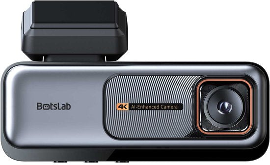 Botslab G980H Pro 2CH 4K Wi-Fi GPS 2CH 64 Go - Caméra embarquée avec caméra avant 4K et caméra arrière 2K - Écran LCD 2,45 pouces - Wi-Fi et GPS - Mode stationnement - Carte Micro SD de 64 Go - caméra embarquée pour voiture