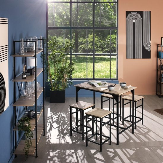tectake - set de table bistro / set de table de bar Edinburgh industrial light - 404307