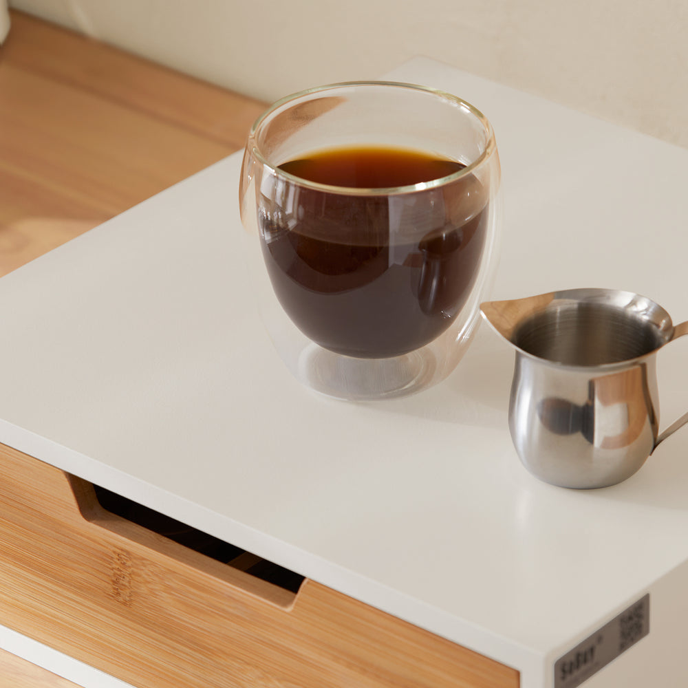SoBuy FRG179-WN Porte-capsules à café - Bambou - 30x9x31 cm