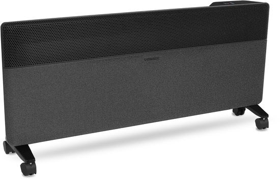 Radiateur électrique de luxe VONROC – Panneau en tissu – Onduleur – 2 500 W – 30 m² – Noir – Wi-Fi
