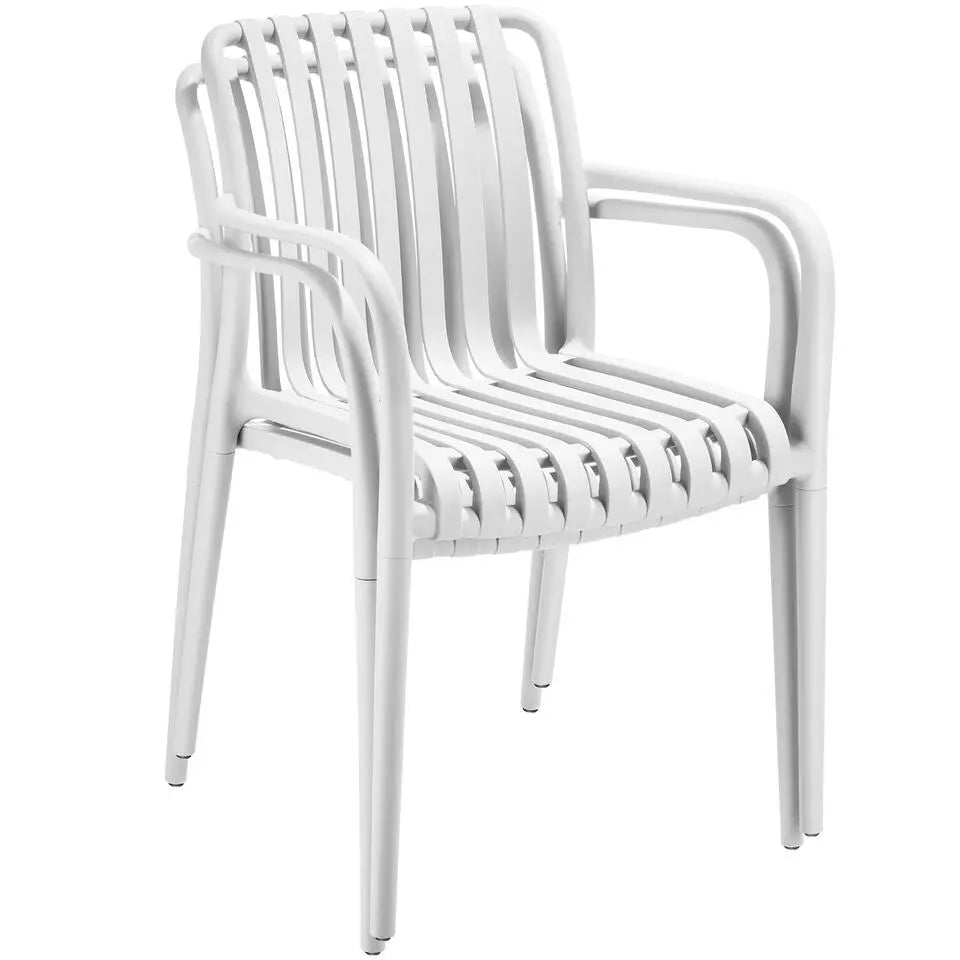 Tectake Chaises de jardin Alcudia, lot de 2 - Résistantes aux intempéries - Empilables - En plastique