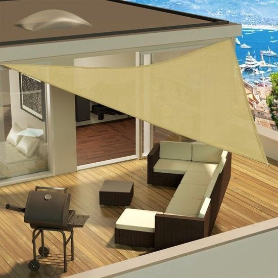 Triangle store ombre solaire 5m x 5m x 5m 401809