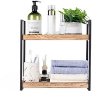 Organisateur de comptoir - Support de salle de bain en bois - Organisateur de cuisine - Support de rangement pour comptoir de salle de bain