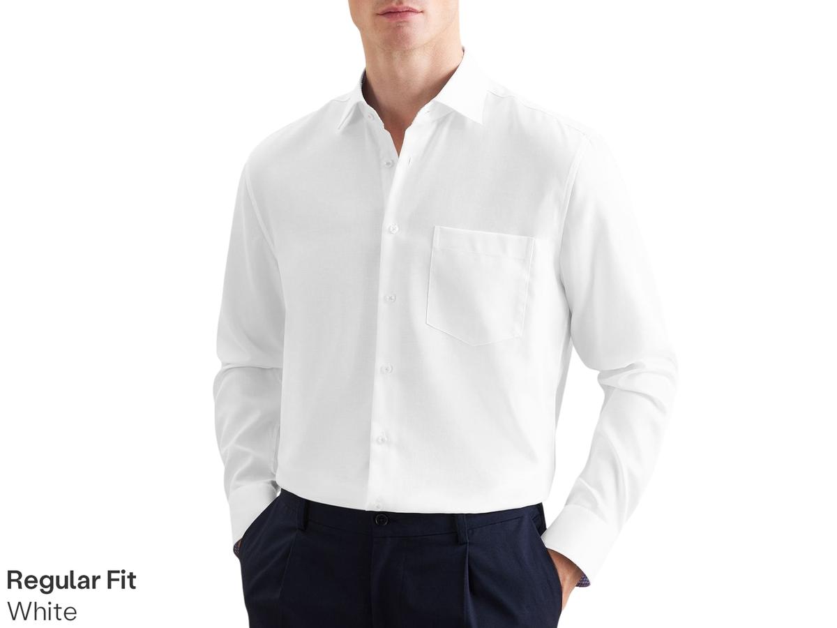 Chemise de travail Seidensticker New Kent - Coupe ajustée - taille 39 - Blanche